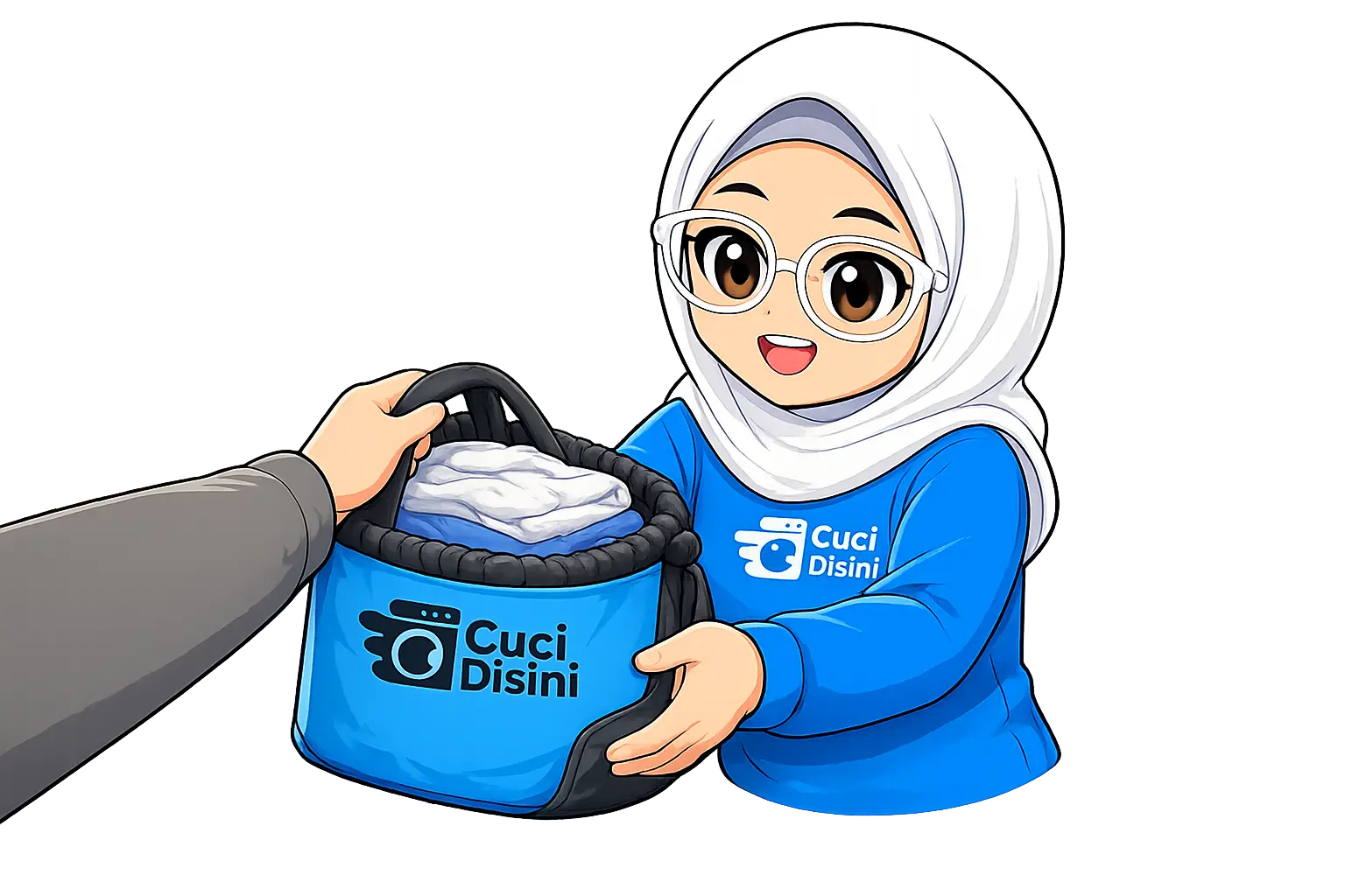 Staff Cuci Disini — langkah 1: Antar Cucian ke Outlet