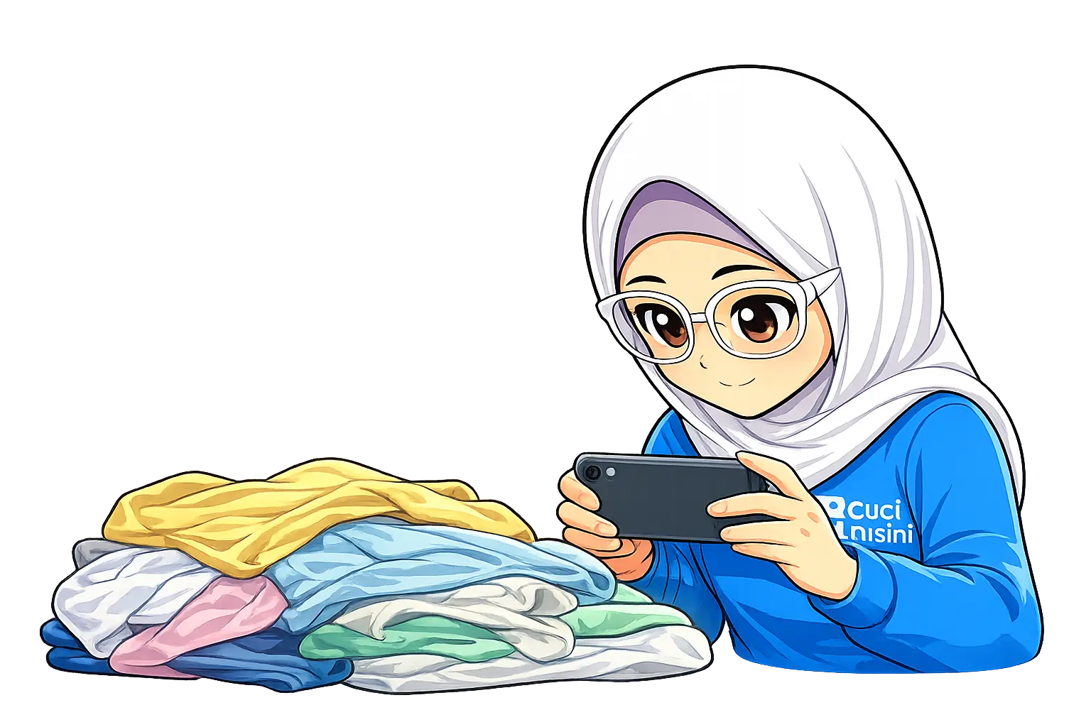 Staff Cuci Disini — langkah 3: Foto & Kirim ke Admin
